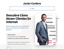 Tablet Screenshot of javiercordero.com
